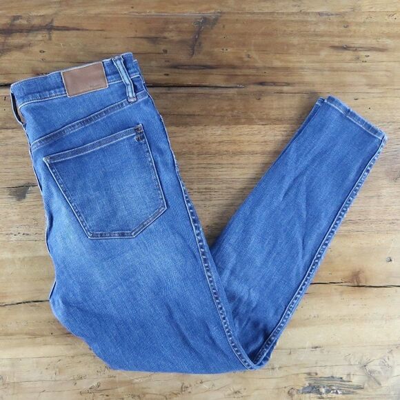 MADEWELL HIGH RISE SKINNY BLUE DENIM JEANS SIZE 30 - Picture 1 of 10